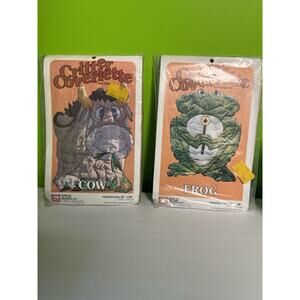 Vintage Sewing Patterns Down On The Farm Critter Coverlette Quilt New Cow Frog